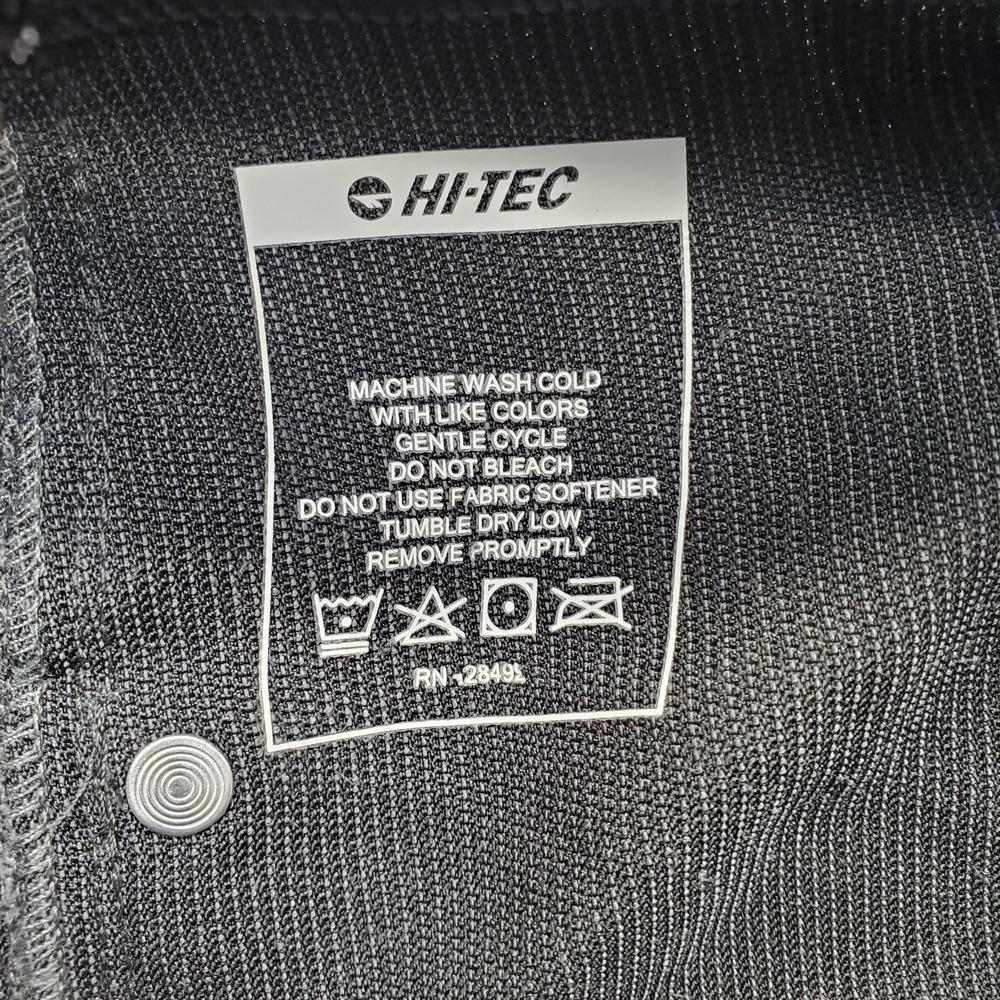 Hi-Tec Golf Pants Mens Size 34 Black Corduroy Performance Dark Wash Straight Leg - Picture 8 of 9